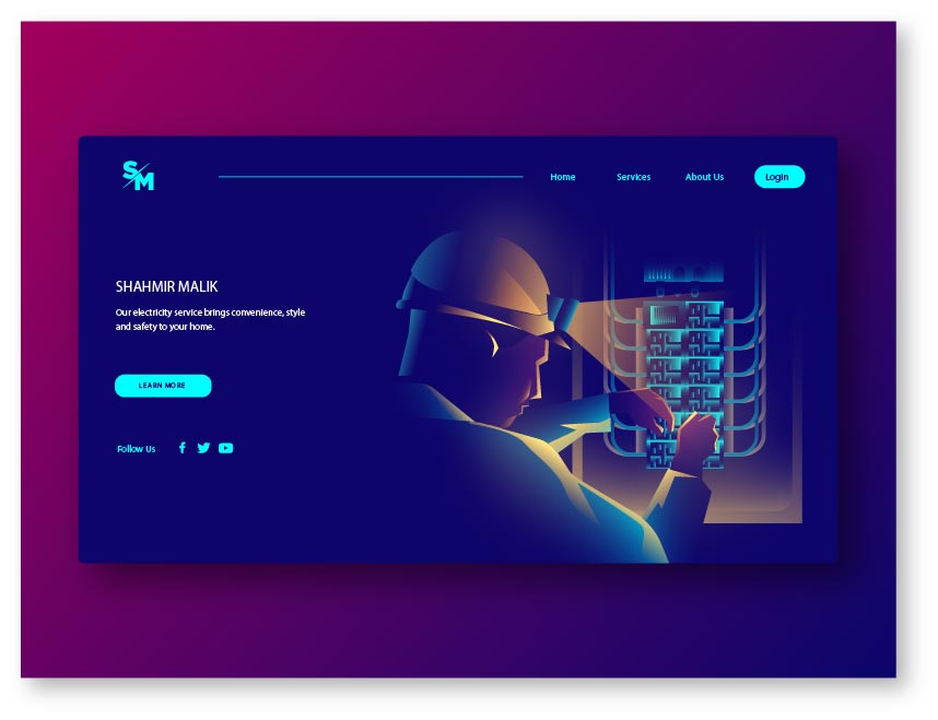 Electrician Website  - Template